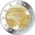 2024 2 Euro Cittadella di Gozo FDC in folder Malta