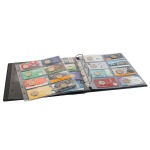 Cartella a 4 anelli PUBLICA M PER COIN CARDS con fogli senza custodia Lindner 2