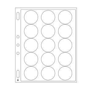 Fogli ENCAP per 15 capsule con diametro interno da 44 45 mm 2 pz. Leuchtturm