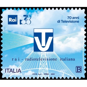ITALIA - 2024 - 70° della prima trasmissione televisiva in Italia - 1 v.