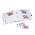 Album per 200 banconote EURO SOUVENIR con una banconota da 0 Euro in edizione limitata Leuchtturm 4