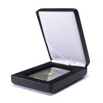 Astuccio NOBILE in metallo a 1 casella rettangolare 54x86 mm Nero Leuchtturm 3