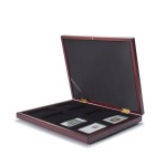Astuccio VOLTERRA in legno a 8 caselle rettangolari da 54x86 mm Mogano Leuchtturm 2