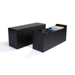 Box archivio LOGIK PER COIN CARD DI GRANDI DIMENSIONI Nero Leuchtturm 1