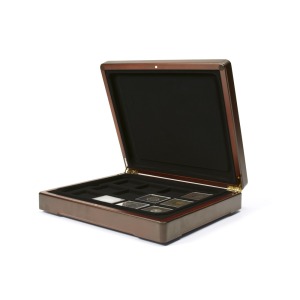 Cofanetto Mazzola con interno nero ed 1 vassoio nero per 12 capsule Quadrum Leuchtturm 1