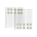 Fogli trasparenti NUMIS 25 a 30 tasche da 25 mm 5 pz. Leuchtturm 2