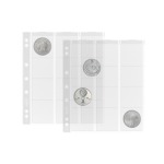 Fogli trasparenti NUMIS 44 a 12 tasche da 44 mm 5 pz. Leuchtturm 2