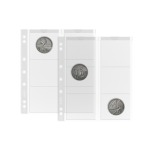Fogli trasparenti NUMIS 55 a 6 tasche da 55 mm 5 pz. Leuchtturm 2