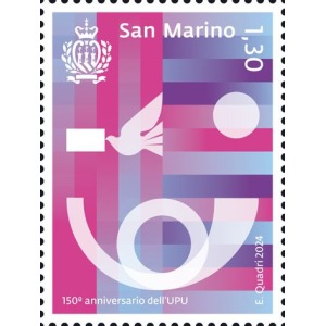 2024 150° dell Unione Postale Universale 1 v. San Marino