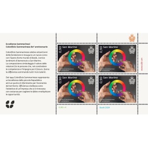 2024 80° di Colorificio Sammarinese 1 MF da 4 v. con illustrazione San Marino
