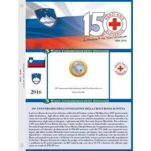 Foglio ALBUM 3 Euro SLOVENIA 2016 Abafil