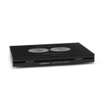 Cofanetto VOLTERRA in legno con 1 ripiano a 20 caselle rotonde per once Ag. Croce Maltese in capsula Nero Leuchtturm 3