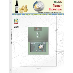 Foglio 5 Euro Italia 2024 Tintilia e Caciocavallo in folder Abafil