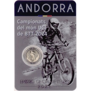 2024 2 Euro Campionato Mondiale UCI MTB FDC in blister Andorra blister 1