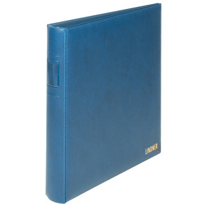 Cartella a 18 anelli STANDARD senza custodia Blu Lindner 2