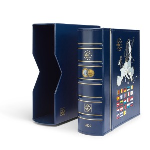 Cartella a 4 anelli VISTA serie Euro annuali 2025 con fogli e custodia Leuchtturm