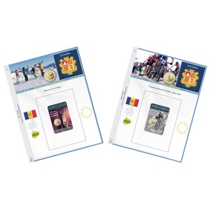 Fogli 2 Euro commemorativi Andorra 2024 Abafil 1