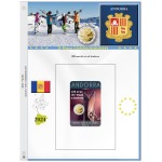 Fogli 2 Euro commemorativi Andorra 2024 Abafil 2