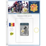 Fogli 2 Euro commemorativi Andorra 2024 Abafil 3