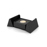 Astuccio portamonete PORTA per capsula contenente moneta da 26 27 mm 2 € Nero Leuchtturm 1
