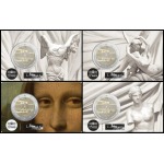 2025 2 Euro Museo del Louvre FDC in coin card 4 immagini Francia fronte