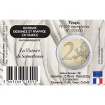 2025 2 Euro Museo del Louvre FDC in coin card Francia 1 retro