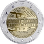2025 2 Euro Museo del Louvre FDC in coin card Francia