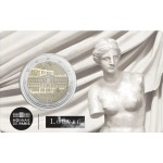 2025 2 Euro Museo del Louvre FDC in coin card Francia 4 fronte