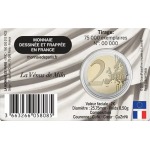 2025 2 Euro Museo del Louvre FDC in coin card Francia 4 retro