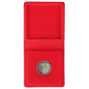 ASTUCCIO rosso in PVC imbottito per 2 Euro Master Phil 1