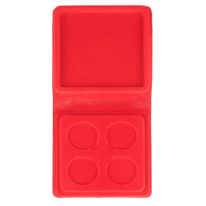 ASTUCCIO rosso in PVC imbottito per 4 Sterline Master Phil 1