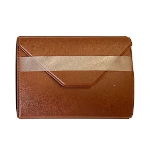 Astucci BAG in PVC color cuoio con 1 bustina da 45x45 mm con pateletta 10 pz. Master Phil 1