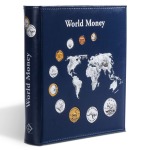 Cartella a 4 anelli WORLD MONEY con 5 fogli assortiti senza custodia Leuchtturm 4