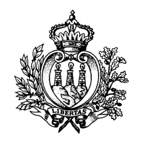 Etichetta adesiva stemma San Marino 1 pz. Marini
