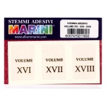 Etichette adesive numeri romani XVI XVII XVIII 3 pz. Marini