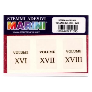 Etichette adesive numeri romani XVI XVII XVIII 3 pz. Marini