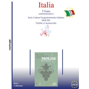 Inserto 5 Euro Italia Tintilia e Caciocavallo in folder 2024 Master Phil