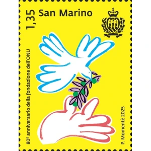 2025 80° della fondazione dell ONU 1 v. San Marino