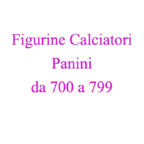 Da 700 a 799