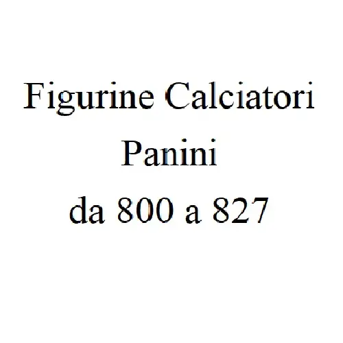 Da 800 a 827
