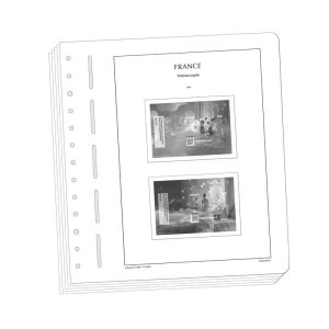 Francia Crypto stamps Con taschine Leuchtturm