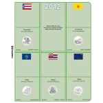 Inserti per le 15 monete 25 c. Parchi Nazionali USA Zecche D P e S FDC 2012 Master Phil 2