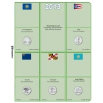 Inserti per le 15 monete 25 c. Parchi Nazionali USA Zecche D P e S FDC 2013 Master Phil 2