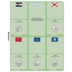 Inserti per le 15 monete 25 c. Parchi Nazionali USA Zecche D P e S FDC 2014 Master Phil 2