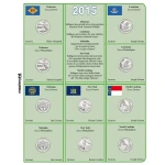 Inserti per le 15 monete 25 c. Parchi Nazionali USA Zecche D P e S FDC 2015 Master Phil 1