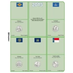 Inserti per le 15 monete 25 c. Parchi Nazionali USA Zecche D P e S FDC 2015 Master Phil 2