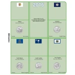Inserti per le 15 monete 25 c. Parchi Nazionali USA Zecche D P e S FDC 2016 Master Phil 2