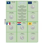 Inserti per le 15 monete 25 c. Parchi Nazionali USA Zecche D P e S FDC 2017 Master Phil 1