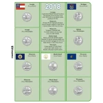 Inserti per le 15 monete 25 c. Parchi Nazionali USA Zecche D P e S FDC 2018 Master Phil 1