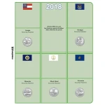 Inserti per le 15 monete 25 c. Parchi Nazionali USA Zecche D P e S FDC 2018 Master Phil 2